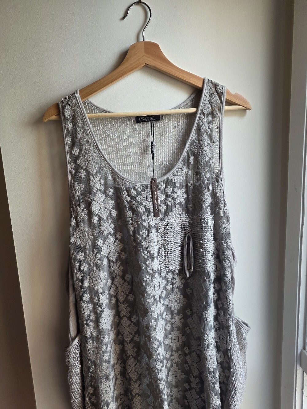 Papa Small Like New Cotton Lacey Summer Dress